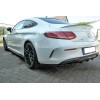 Lames pare-chocs Arriere Mercedes Classe-C C205 63Amg Coupe