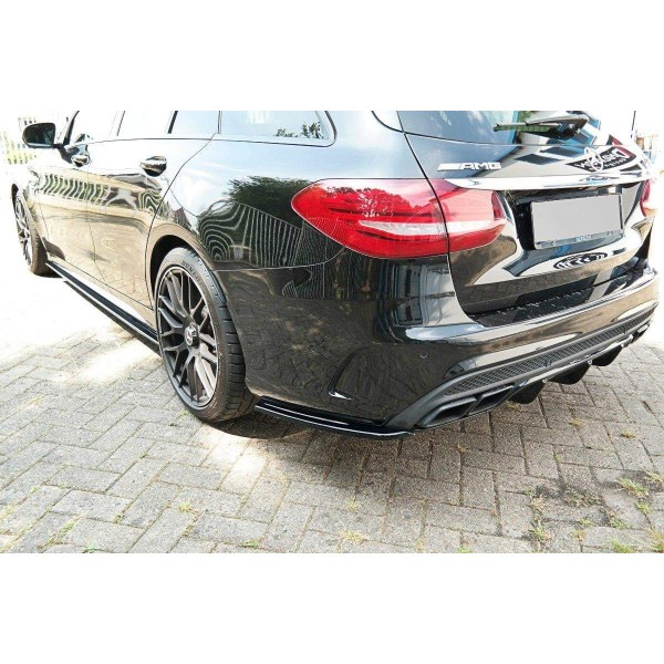 Splitters pare-chocs Arriere Mercedes Classe-C S205 63Amg Estate