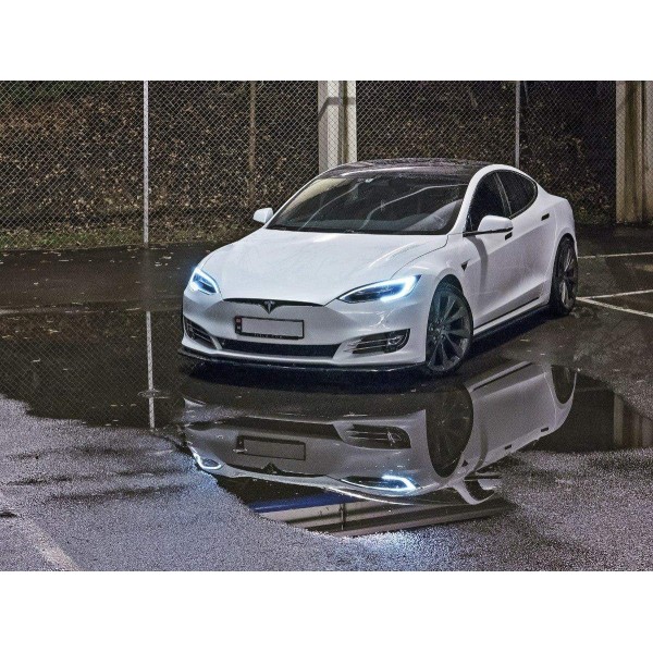 LAME DU PARE CHOCS ARRIERE Tesla Model S Facelift Gloss Black