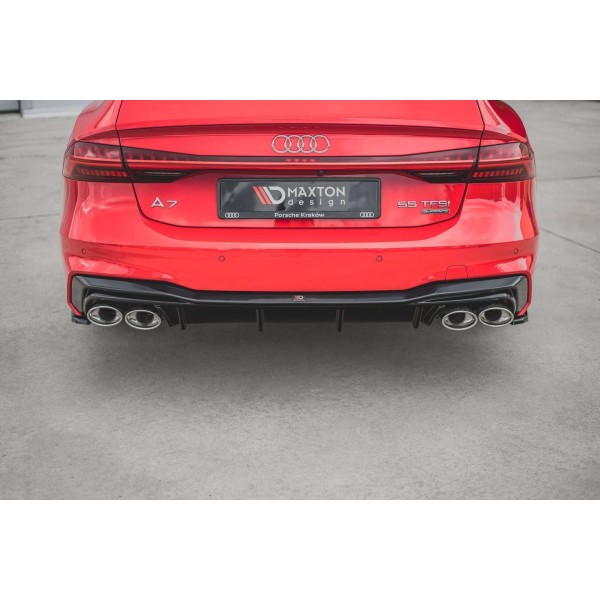 Diffuseur Arriere + Faux Pot D'Échappement Audi A7 C8 S-Line