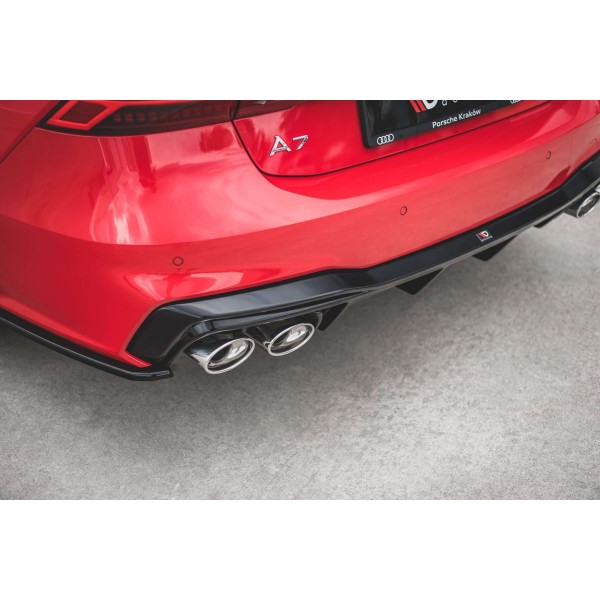 Diffuseur Arriere + Faux Pot D'Échappement Audi A7 C8 S-Line