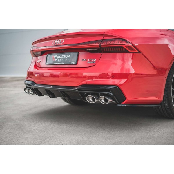 Diffuseur Arriere + Faux Pot D'Échappement Audi A7 C8 S-Line