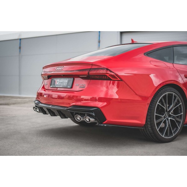 Diffuseur Arriere + Faux Pot D'Échappement Audi A7 C8 S-Line