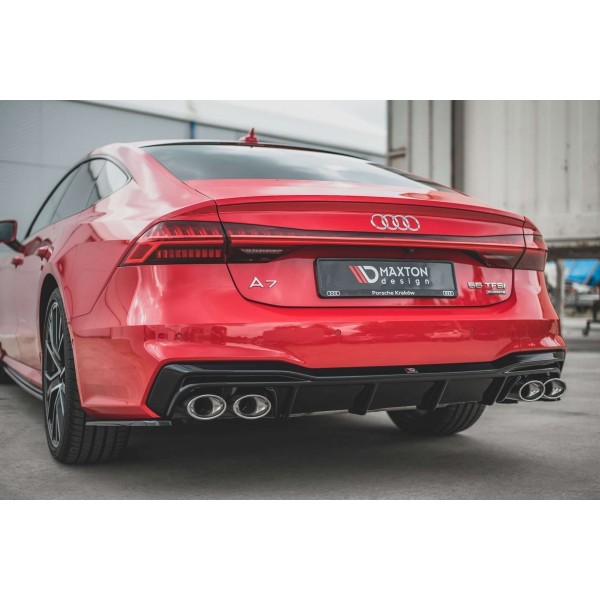 Diffuseur Arriere + Faux Pot D'Échappement Audi A7 C8 S-Line