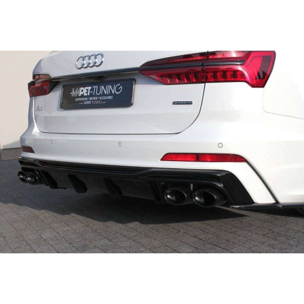 Diffuseur Arrière avec embouts échappement Audi A6 C8 S-Line