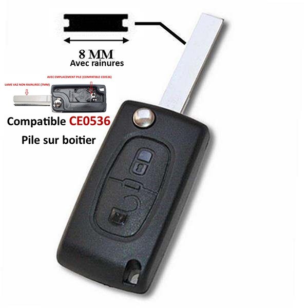 Coque plip Citroën C4, C8, Jumpy lame HU83 CE0536 à petit prix