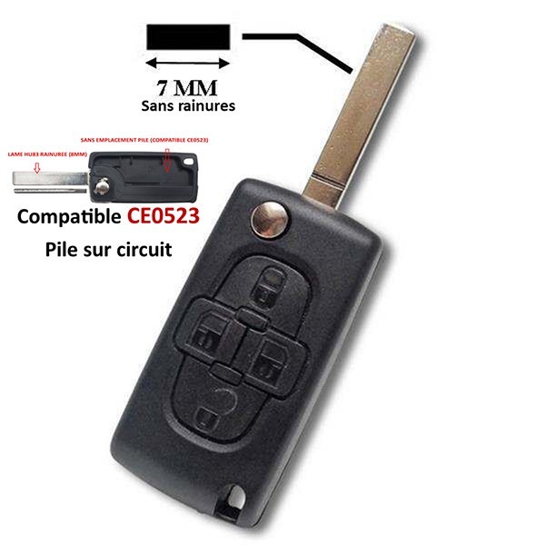 Comment remplacer coque psa peugeot 207, 307, 5008, .. CE0523