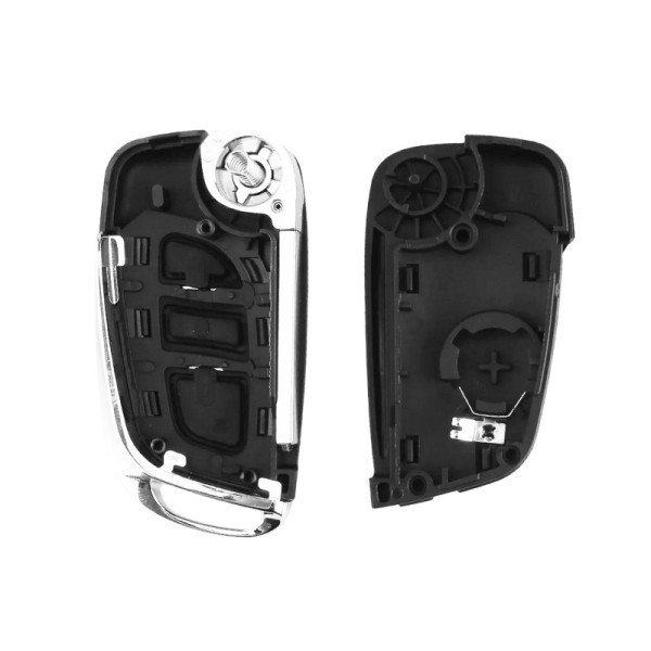 Coque + Clé Standard avec deux Boutons. Pile dans La Coque pour PEUGEOT 206  MONTAGE : Sans OptionLARGEUR ET TYPE DE LAME : Type NE73-CI - Lame crantée