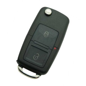 Coque de clé compatible avec Volkswagen Golf Polo Tiguan T ROC T CROSS  Passat Silicone Caoutchouc 3 boutons Noir