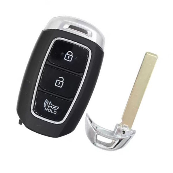 HIBEYO Coque de clé Intelligente Compatible avec Hyundai Kona I30 IX35  Santa Fe Palisade Azera Tucson Grandeur Porte-clés télécommande Rose, porte  clé hyundai 
