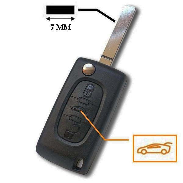 Étui pour clé de voiture à 2 boutons CEO536 VA2 avec Micro