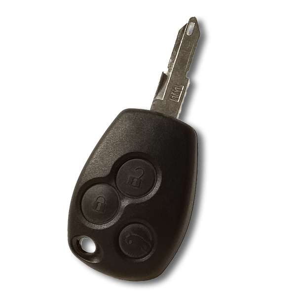 Télécommande coque de clé plip 2 boutons Renault Kangoo Trafic ACS