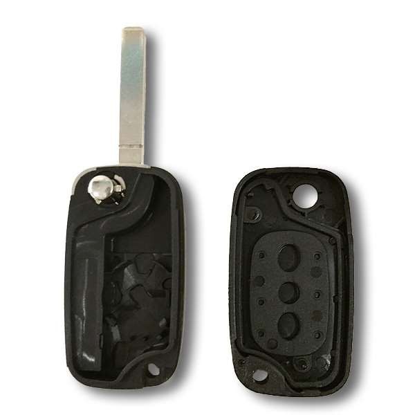 1x Coque de Clef 3 Boutons - Renault Clio III Modus