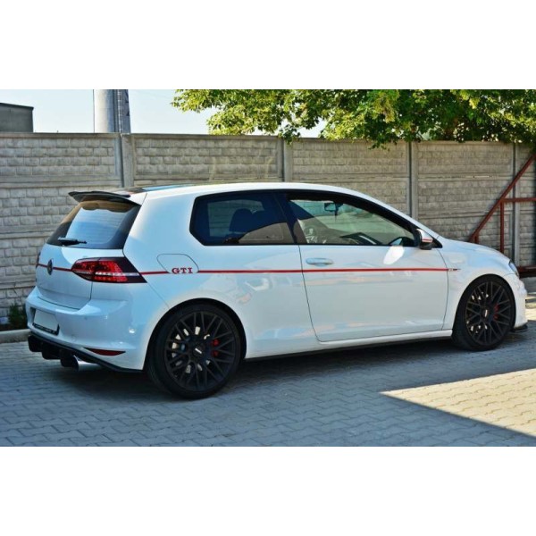 Diffuseur et lames pare choc arrière Golf 7 Gti