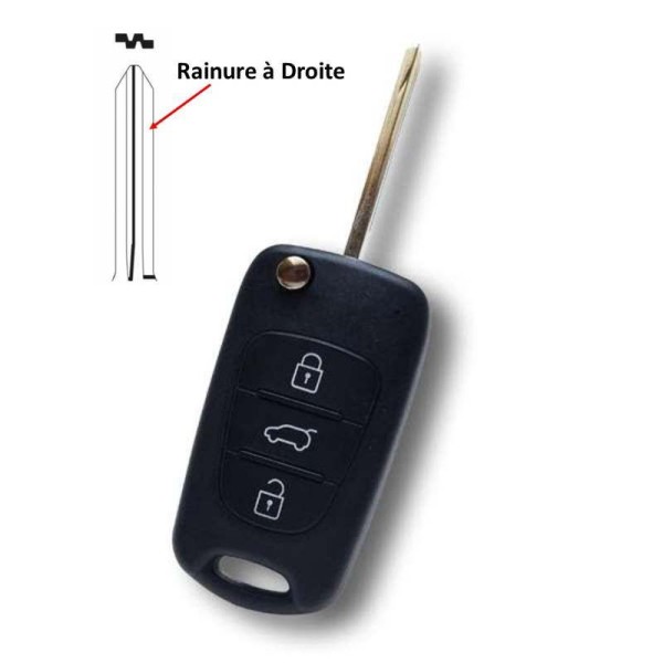 Clé De Voiture De Remplacement, 3 Boutons Porte-clés Télécommande