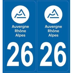 Autocollants plaque Drôme 26