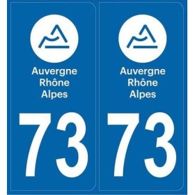 Autocollants immatriculation Savoie 73