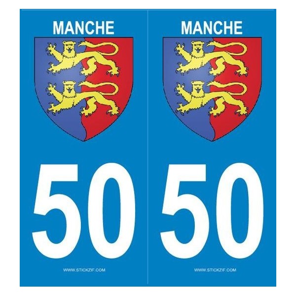 Autocollants Plaques Blason Manche