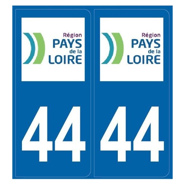 Autocollants Plaques Loire Atlantique