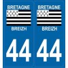 Autocollants Plaques Bretagne / Breizh