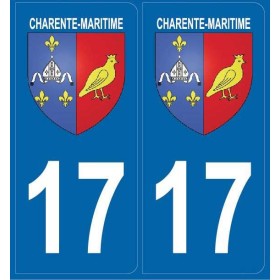 Autocollants Blason Charente-Maritime