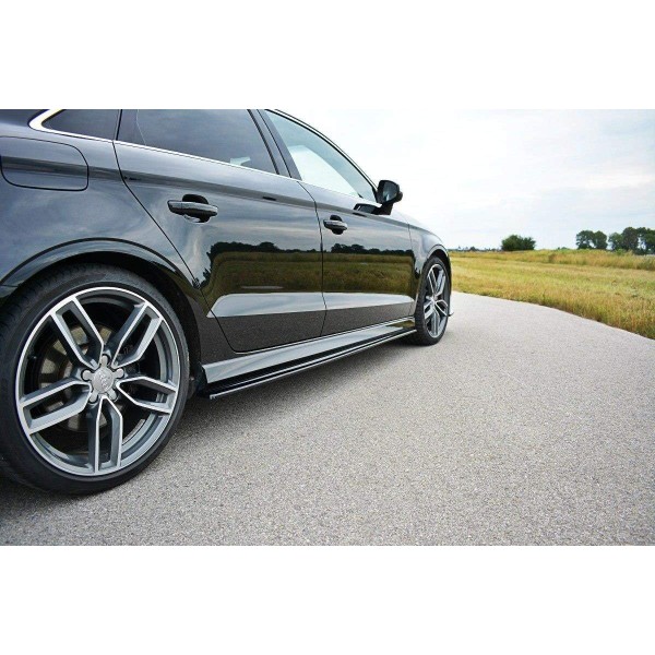 Paire de Diffuseurs Bas de Caisse Audi S3 8V Limousine Facelift